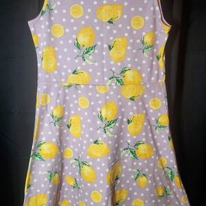 Wonder Nation Purple Lemon Print Top